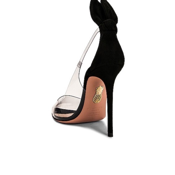 Aquazzura Tie Bow Plexi 105 pumps - Picture 8 of 17
